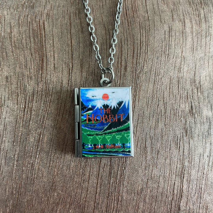 Book-shaped pendant with &