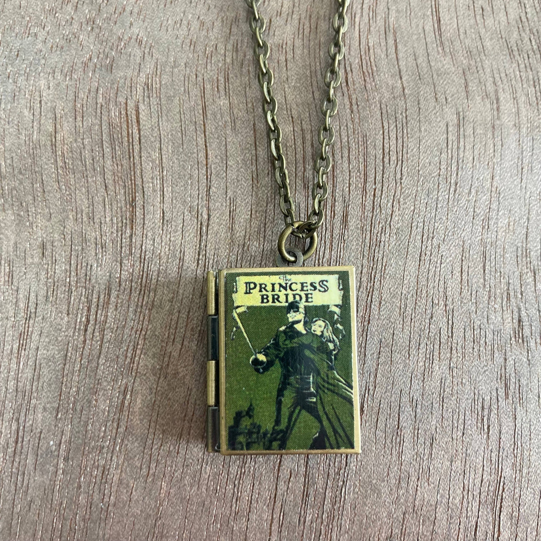 Book-shaped pendant with &