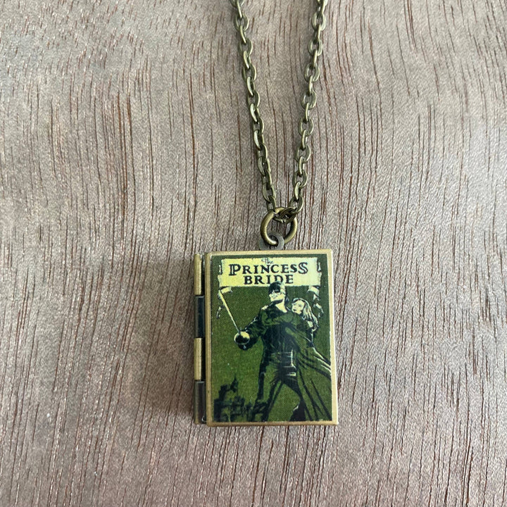 Book-shaped pendant with &