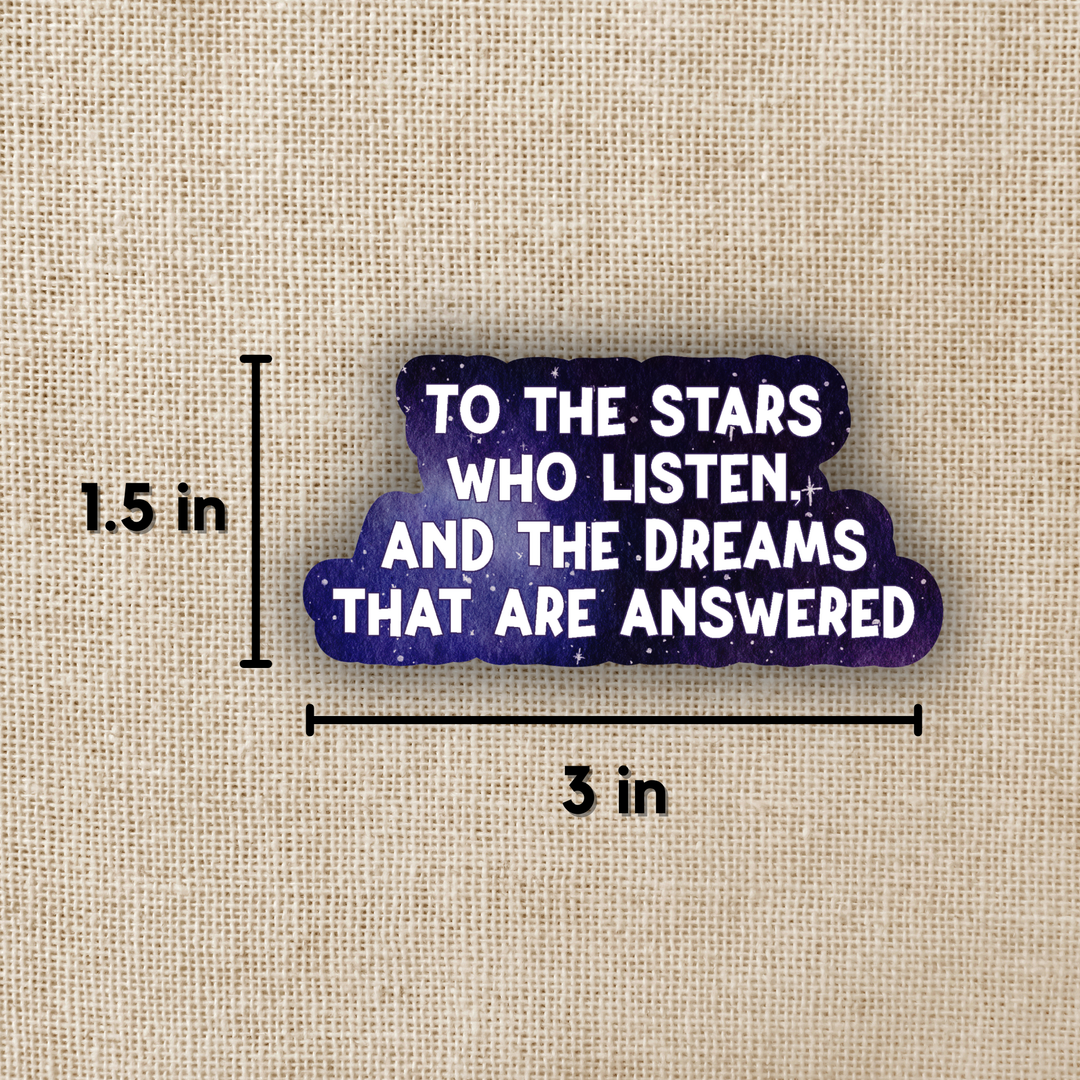 Sticker with text &