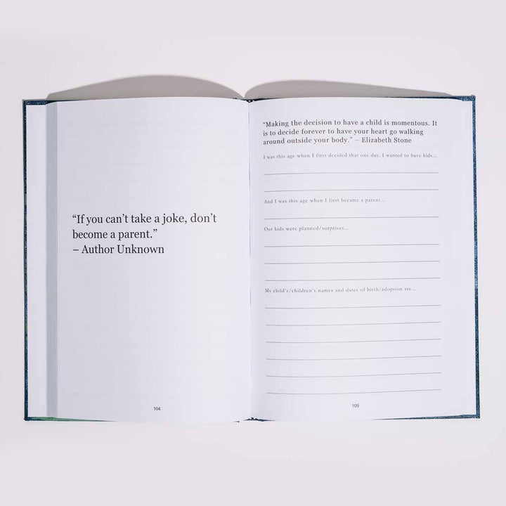 Open book with text on a white background