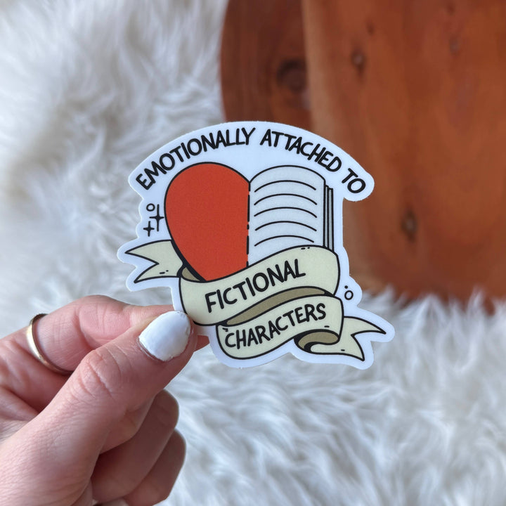 Sticker with text &