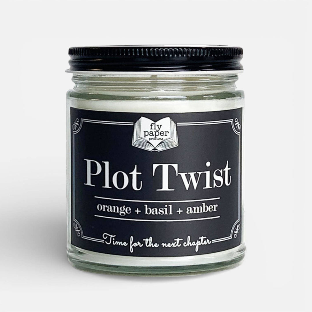 Candle jar labeled &