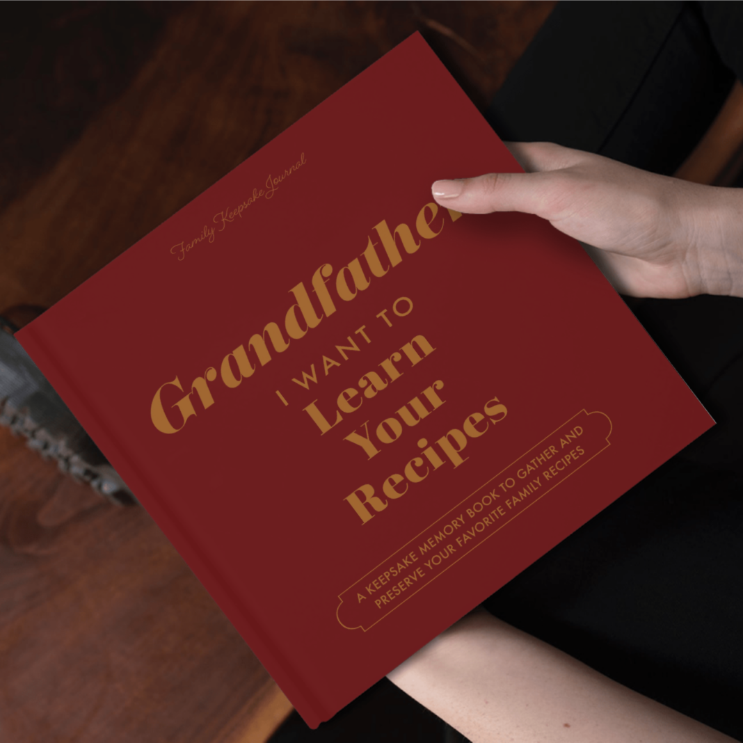 Red book titled &