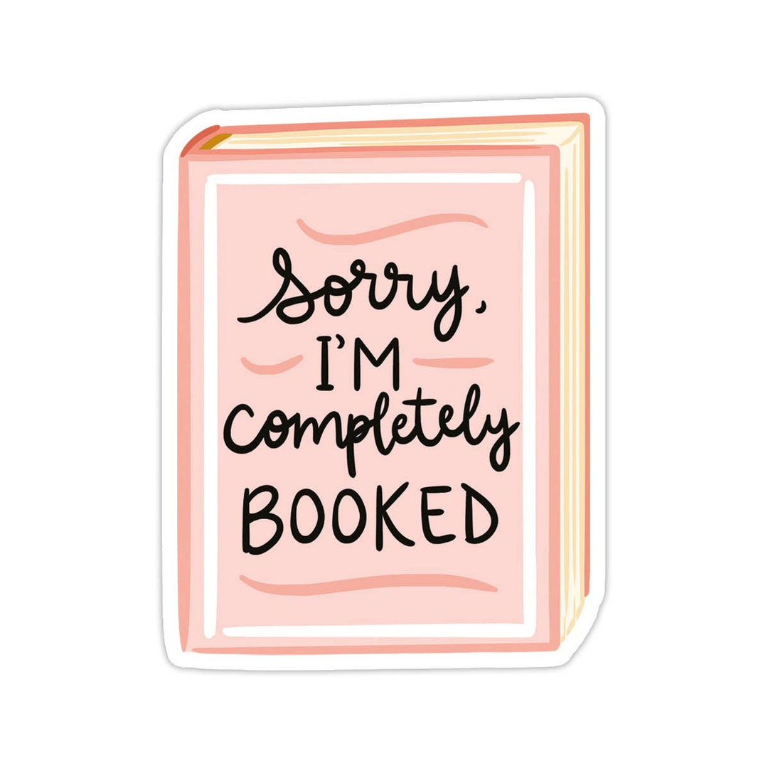 Book-shaped sticker with &