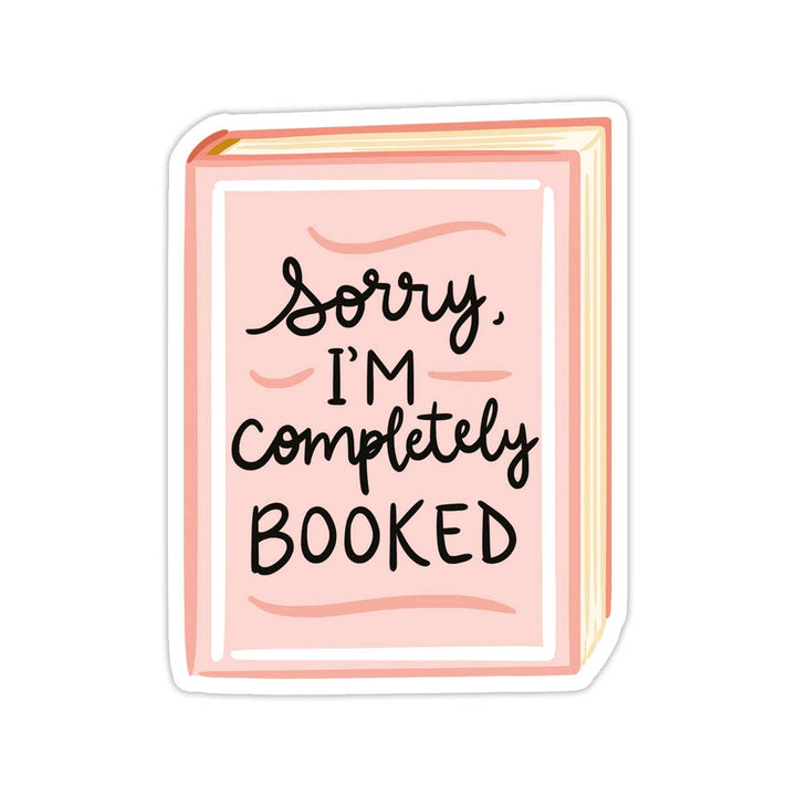 Book-shaped sticker with &