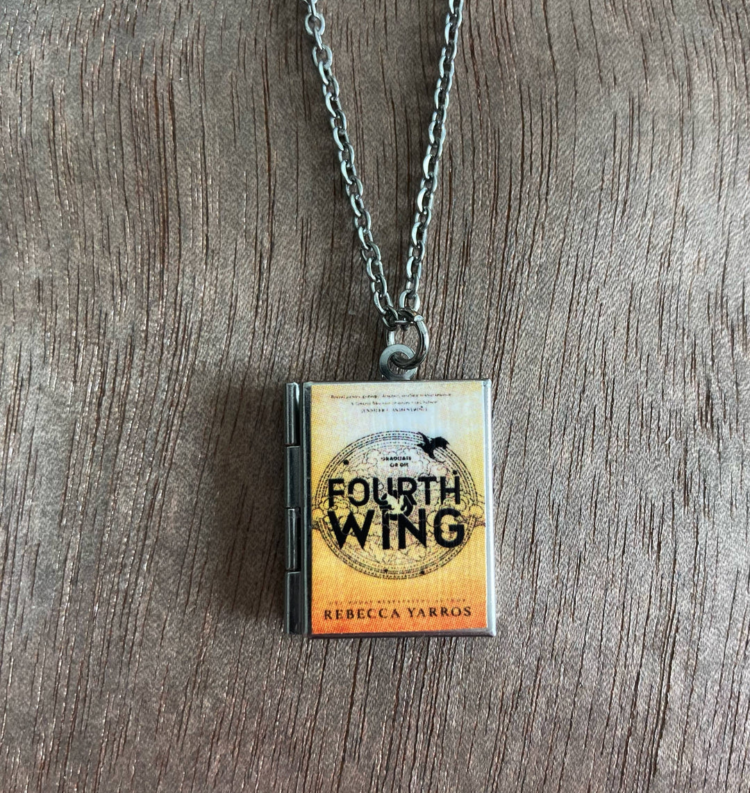 Book-shaped pendant with &