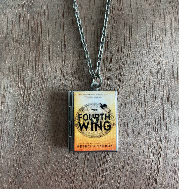 Book-shaped pendant with &