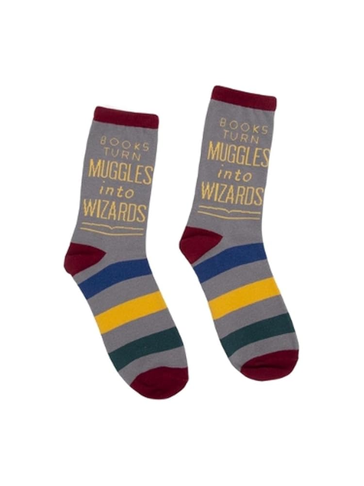 Books Turn Muggles into Wizards Socks