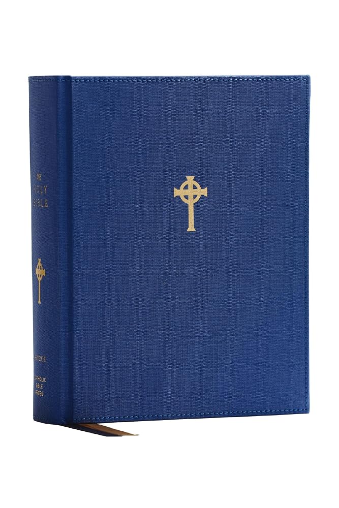RSV2CE Catholic Bible, Journal Edition, Blue Cloth over Board, Comfort Print cover image