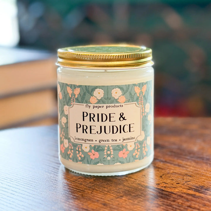 Candle jar labeled &