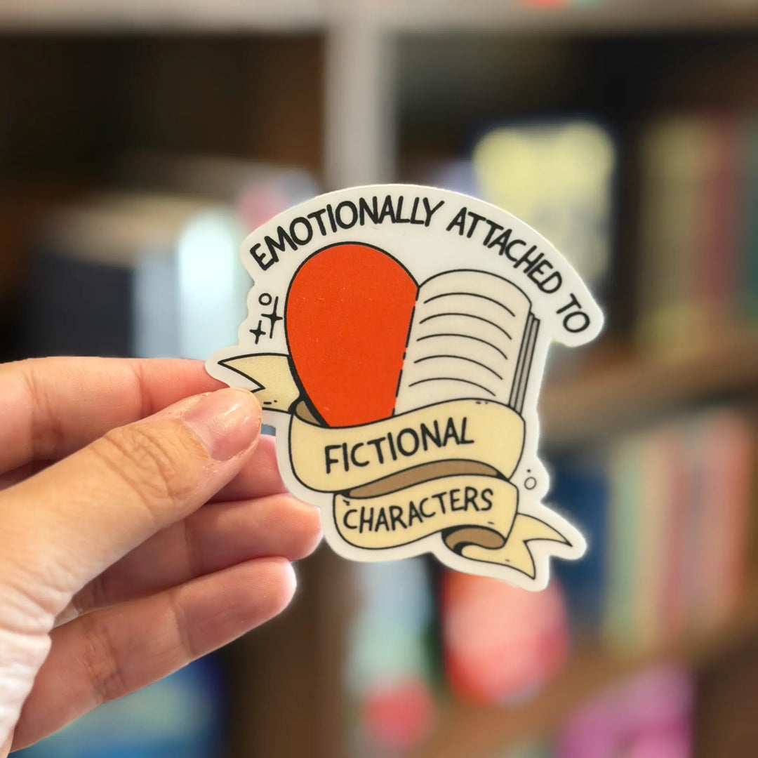 Sticker with text &