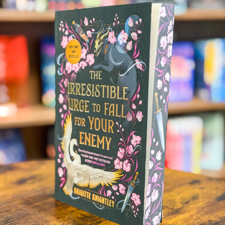 The Irresistible Urge to Fall for Your Enemy: Book 1 of the Dearly Beloathed Duology cover with sprayed edges 