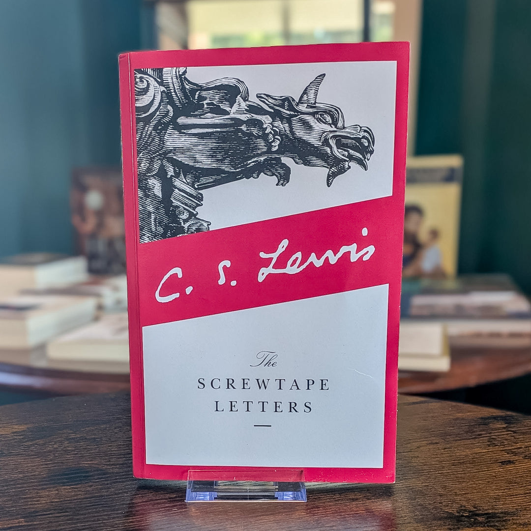 A book titled "The Screwtape Letters" by C. S. Lewis