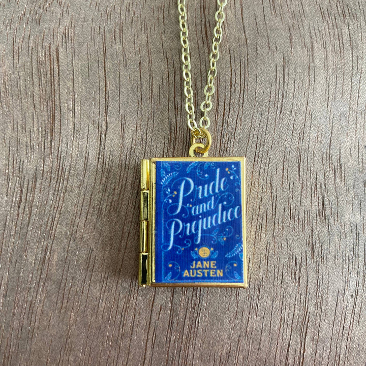 Book-shaped pendant with &
