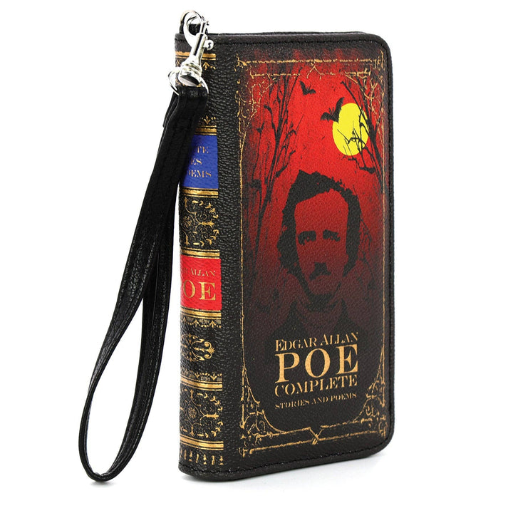 Wallet designed like a book with Edgar Allan Poe&