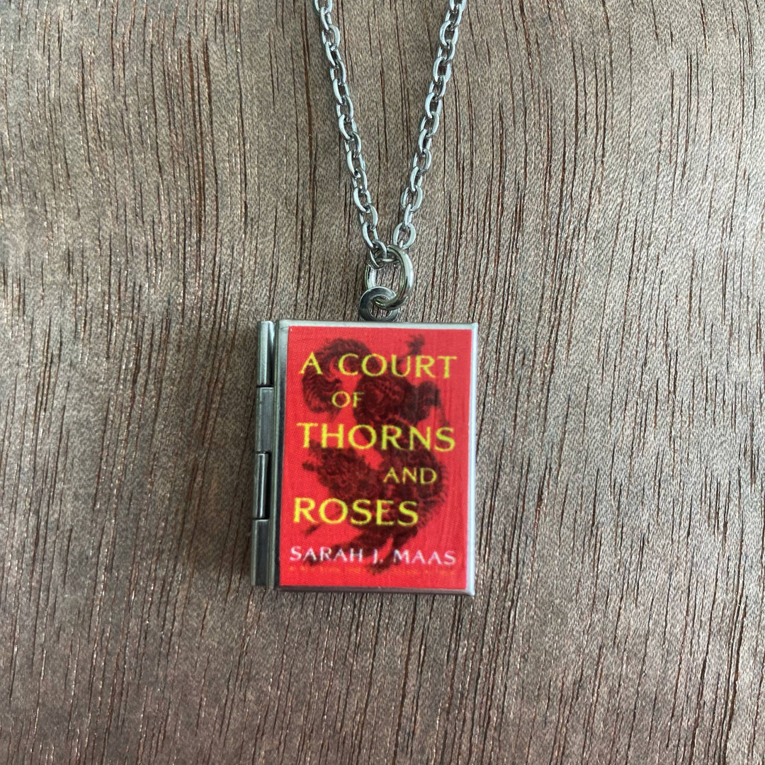 Book-shaped pendant with &