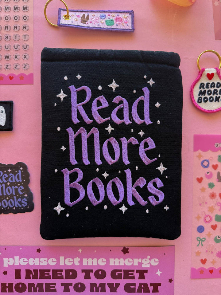 Black pouch with &
