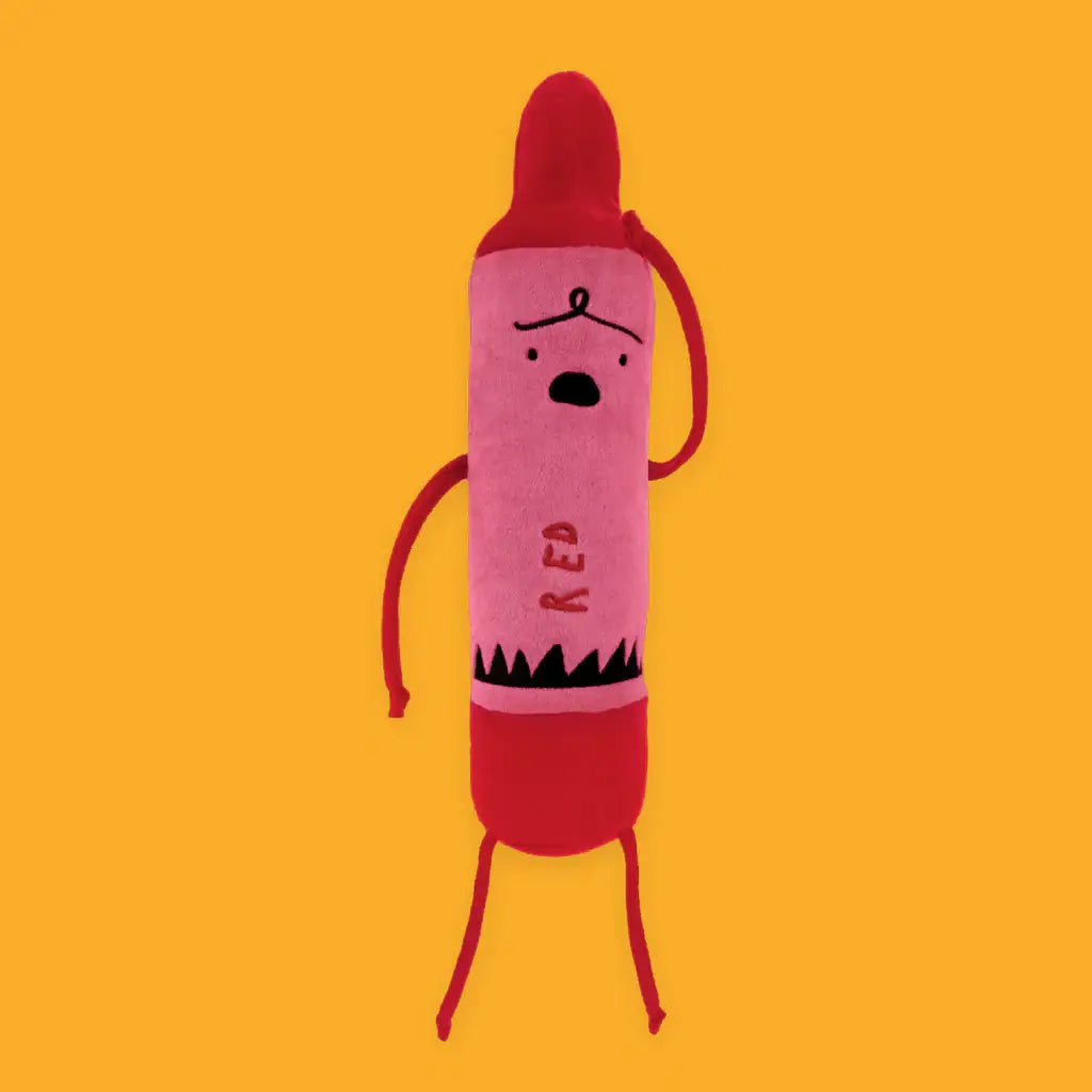 Red crayon plush 
