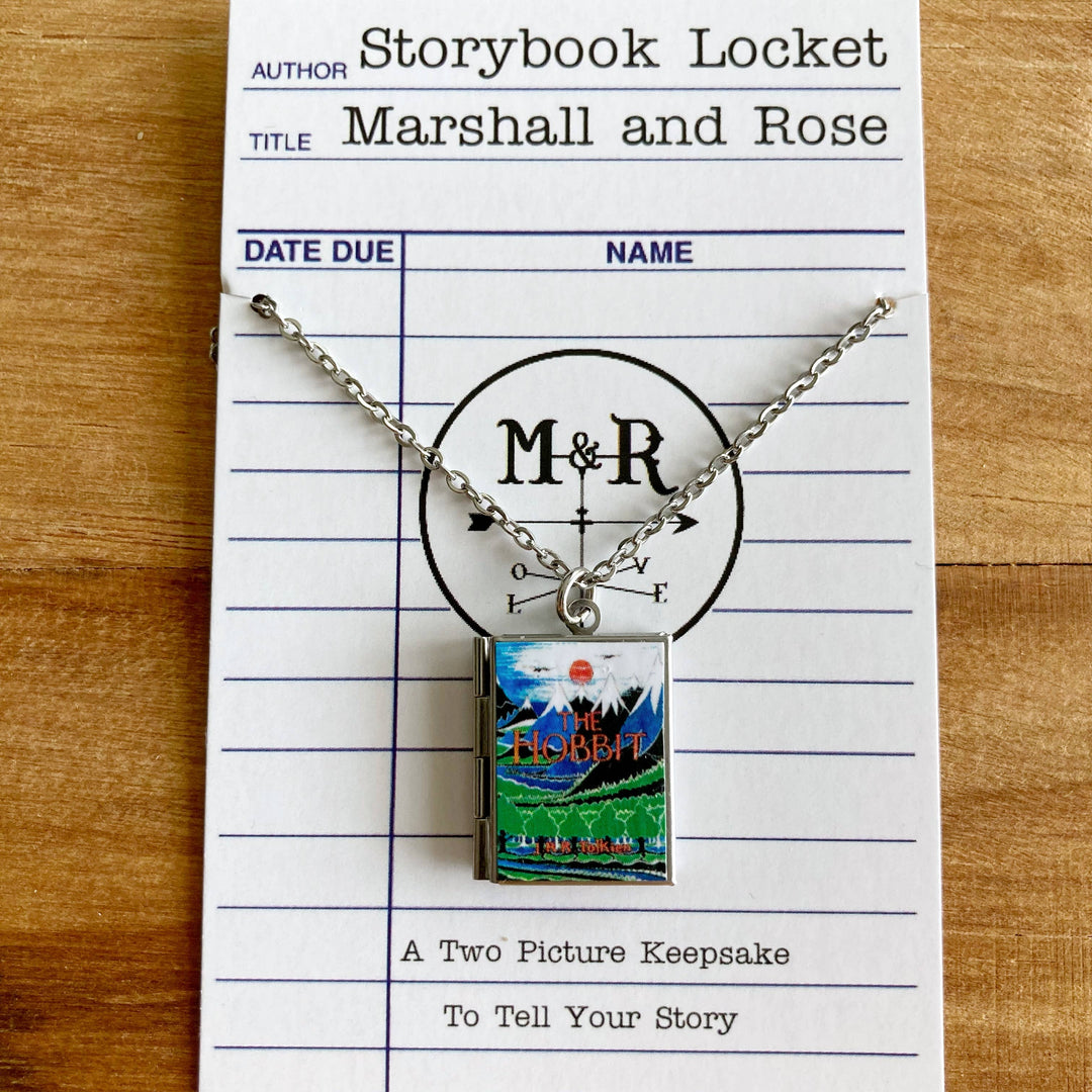 Storybook Locket by Marshall and Rose on a library card with &