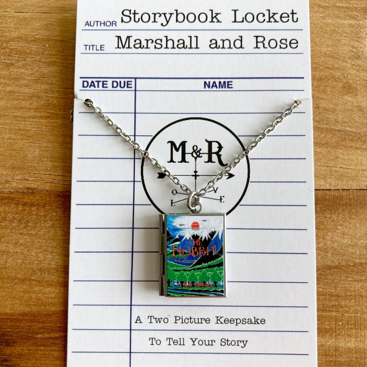 Storybook Locket by Marshall and Rose on a library card with &