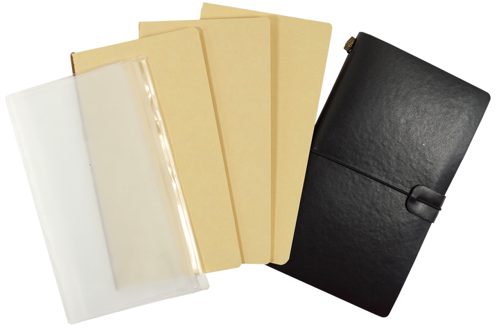 Four notebooks and a Voyager notebook. 