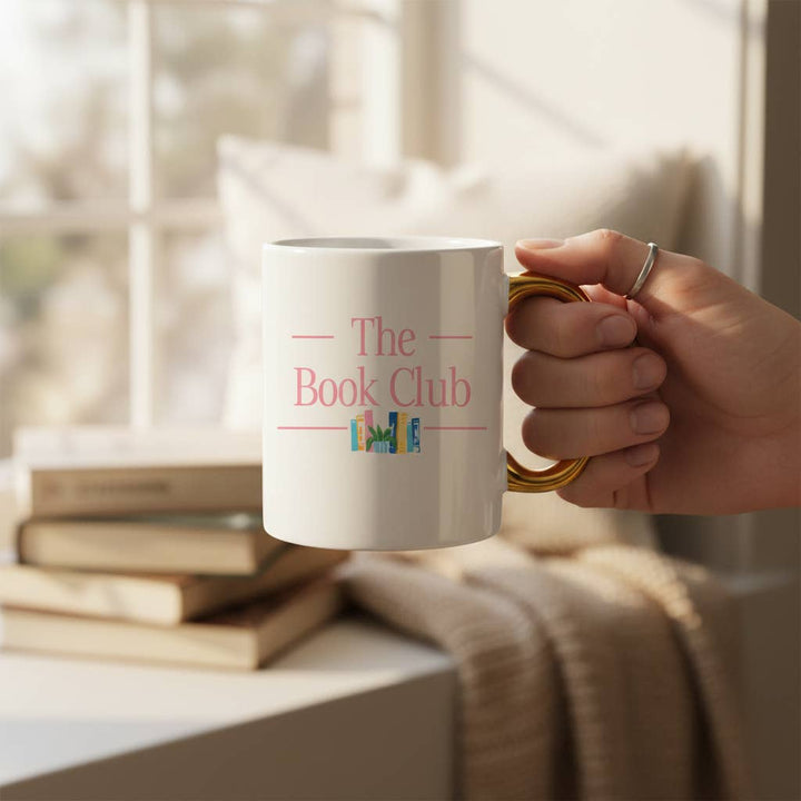 11 oz Cozy Cute Ceramic Mug–The Book Club
